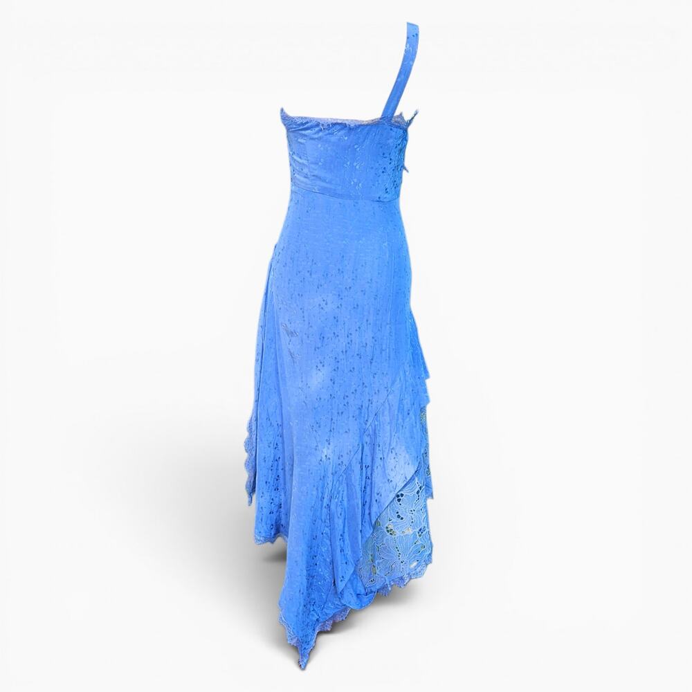NWT Anthropologie Dress Asymmetrical Lace Detail - Size 00 - Picture 2 of 10